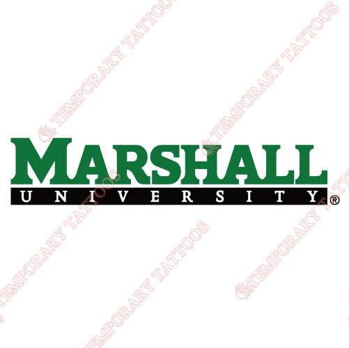 Marshall Thundering Herd Customize Temporary Tattoos Stickers NO.4974